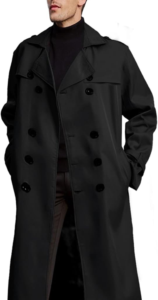 Men's Trench Coat — Long Jacket / Coat — Loose-Fit Casual Windbreaker - Image 2